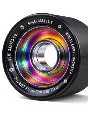 Bont Ghost Assassin Aluminum Hub Roller Skate Wheels, Indoor Jam & Speed, 8PK